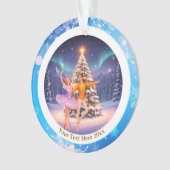 Elegant Nutcracker Ballet Christmas Ballerina Gift Ornament (voorkant)