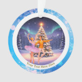 Elegant Nutcracker Ballet Christmas Ballerina Gift Ornament (voorkant)