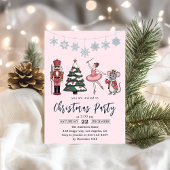 Elegant Nutcracker Ballet Christmas Party  Kaart