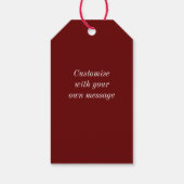 Elegant Nutcracker Speelgoed Soldaat Kerstmis Aang Cadeaulabel (Achterkant)