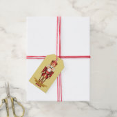 Elegant Nutcracker Speelgoed Soldaat Kerstmis Aang Cadeaulabel (Met Touw)