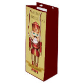 Elegant Nutcracker Speelgoed Soldaat Kerstmis Aang Wijn Cadeautas (Voorkant Gekanteld)