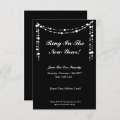 Elegant NYE Party Invite Kaart (Voorkant / Achterkant)