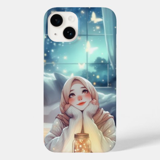 "Elegant Oasis" - grillige Waterverf hijab vrouw Case-Mate iPhone Case (Achterkant)