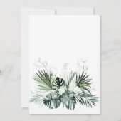 Elegant Oasis Orchid Bohemian Greenery Wedding Save The Date (Achterkant)