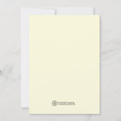 Elegant Occasion Rehearsal Dinner Invitations Kaart (Achterkant)