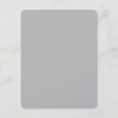 Elegant oceaanblauw toilet informatiekaartje (Achterkant)