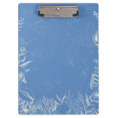 Elegant oceaanblauw toilet klembord (Voorkant)