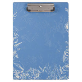 Elegant oceaanblauw toilet klembord