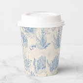 Elegant oceaanblauw toilet papieren bekers (Links)