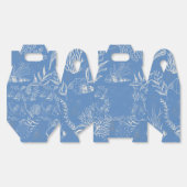 Elegant oceaanblauwe toile bedankdoosjes (Ongevouwen)