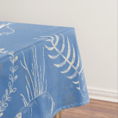 Elegant oceaanblauwe toile tafelkleed (Voorbeeld)