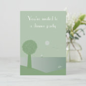 Elegant Ocean at Night Dinner Party Uitnodigingen (Staand voorkant)