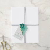 Elegant Ocean Beach Emerald Chic Wedding Dank u Cadeaulabel (Met Touw)