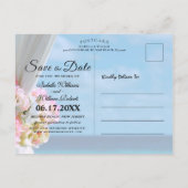 Elegant Ocean Beach Summer Save the Date Aankondigingskaart (Achterkant)