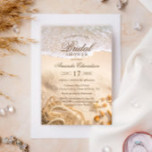 Elegant Ocean Beach Summer Vrijgezellenfeest Kaart