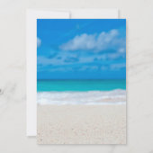 Elegant Ocean Beach Summer Vrijgezellenfeest Kaart (Achterkant)