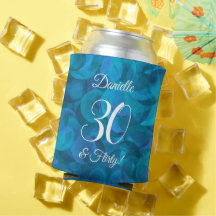 Elegant Ocean Blue 30 en Flirty Birthday Party