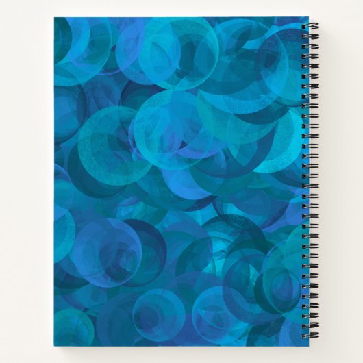 Elegant Ocean Blue 30 en Flirty Birthday Party Notitieboek (Achterkant)