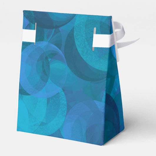 Elegant Ocean Blue 40 en Fabulous Birthday Party Bedankdoosjes (Achterkant)