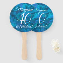 Elegant Ocean Blue 40 en Fabulous Birthday Party