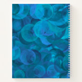 Elegant Ocean Blue 40 en Fabulous Birthday Party Notitieboek (Achterkant)