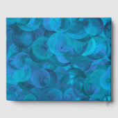 Elegant Ocean Blue 50 en Fabulous Birthday Party Gastenboek (Achterkant)