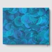 Elegant Ocean Blue 60 en Sassy Birthday Party Gastenboek (Achterkant)