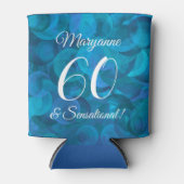 Elegant Ocean Blue 60 en Sensational Birthday Blikjeskoeler (Voorkant)