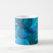 Elegant Ocean Blue 90 en Nonstop Personalized Koffiemok (Center)