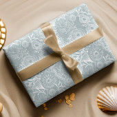 Elegant Ocean Marine Life Pattern Design Inpakpapier Vel