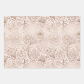 Elegant Ocean Marine Life Pattern Design Inpakpapier Vel (Voorkant 3)