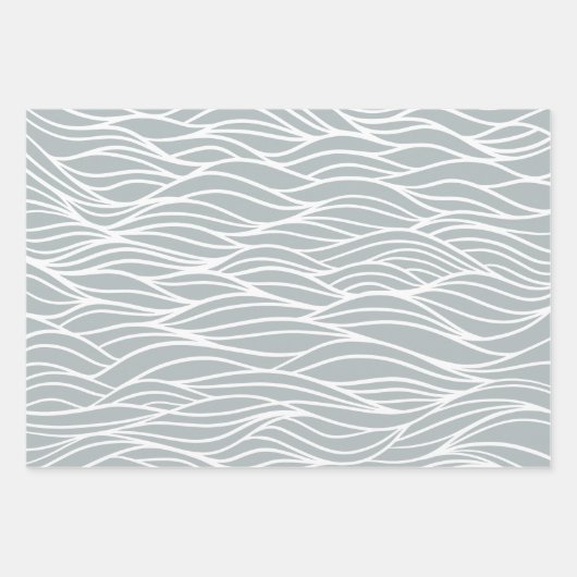 Elegant Ocean Marine Life Pattern Design Inpakpapier Vel (Voorkant 2)