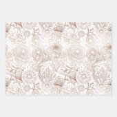 Elegant Ocean Marine Life Pattern Design Inpakpapier Vel (Voorkant)