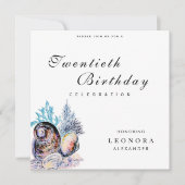 Elegant Ocean Seashell ELKE verjaardagsfeestje Kaart (Voorkant)