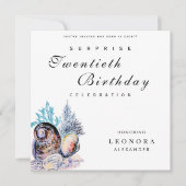 Elegant Ocean Seashell ELKE Verrassingsverjaardags Kaart (Voorkant)