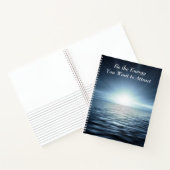 Elegant Ocean Sunrise Inspirerend Quote Writing Notitieboek (Binnen)