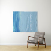 Elegant Ocean Waterverf Wedding Wandkleed (In Situ (horizontaal))