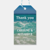 Elegant Ocean Waves Water Beach Tropical Summer Cadeaulabel (Voorkant)