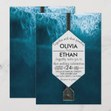 Elegant oceanische blauwe golven Weddenschap