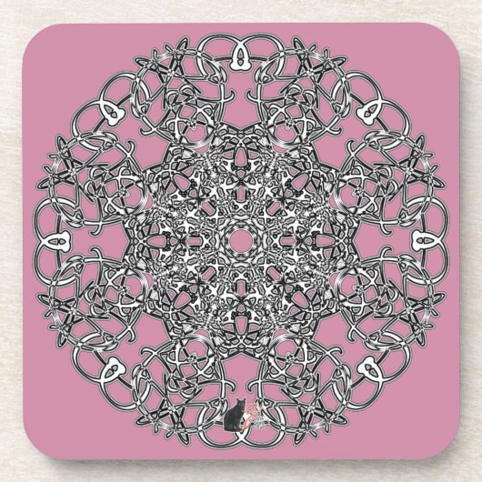 Elegant Octa Glyph Dawn Onderzetters (Voorkant)