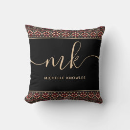 Elegant Oekraïens patroonontwerp stijlvol monogram Kussen