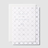 Elegant Off-White Minimalist Wedding Invitation Vellum Uitnodigingen (Offset (Uitnodiging))