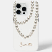 Elegant off white Pearl ketting Case-Mate iPhone Case (Achterkant)