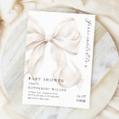 Elegant off witte boog Baby shower Kaart