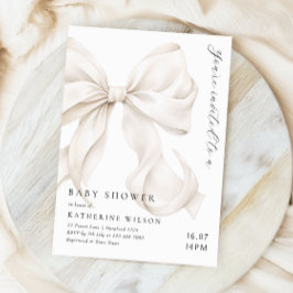 Elegant off witte boog Baby shower Kaart