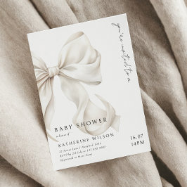 Elegant off witte boog Baby shower Kaart