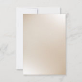 Elegant off witte bruiloft save the date (Achterkant)