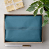 Elegant ogend monogram | Oceaanblauw Tissuepapier (Geschenk)