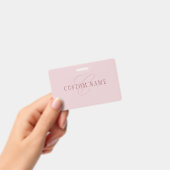 Elegant ogend monogram | Rosé goud Badge (Handheld)